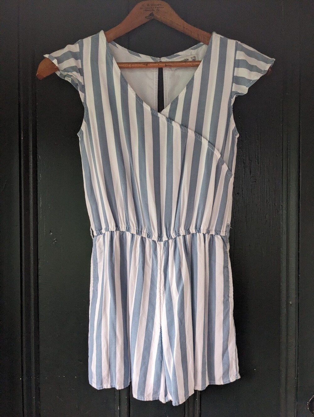 Abercrombie Kids Stripe Jumper Blue White Nautical 90s Cotton 11/12 L Romper